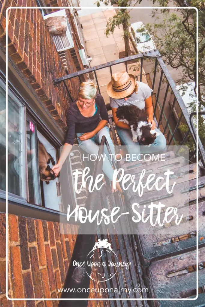 how to become house-sitter, pinterest photo, girls, fire escape new york city, cats