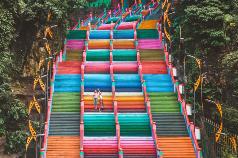 Rainbow Stairs Batu Caves Kuala Lumpur by @onceuponajrny