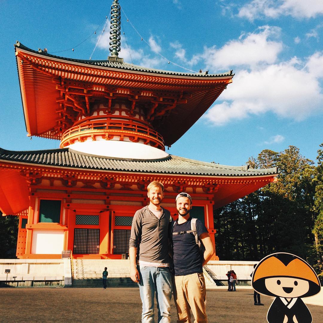 Mount Kōya, Wakayama Prefecture, Gay Travel Japan, Couple of Men
