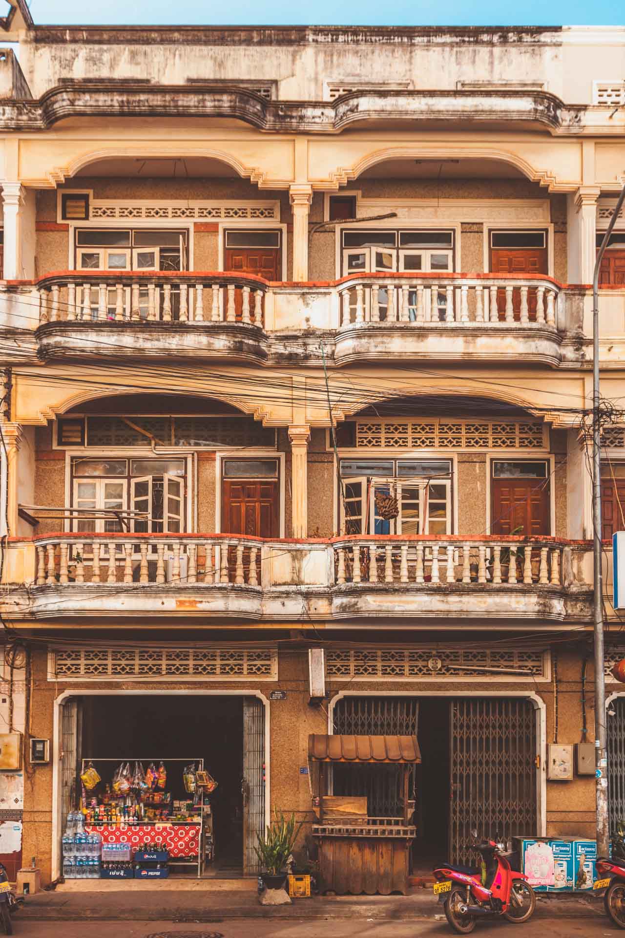 Pakse French colonial architecture, Southern Laos