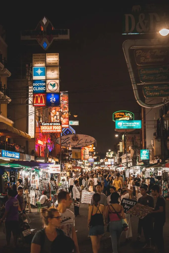 Khao San Road, night market, Bangkok