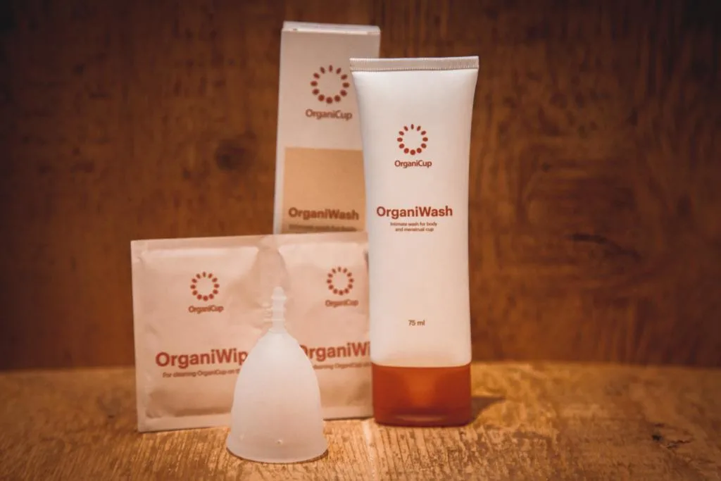 How to clean menstrual cup OrganiWash OrganiWipes OrganiCup