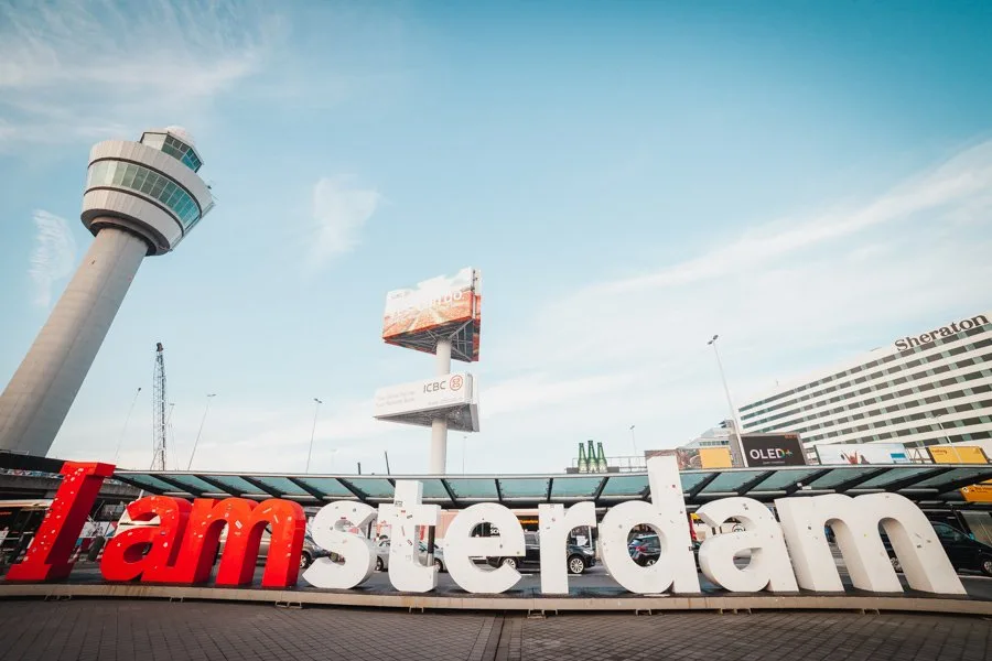 Schiphol, I Amsterdam sign, Netherlands