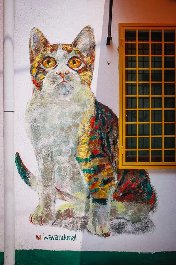 Penang Street Art Cat