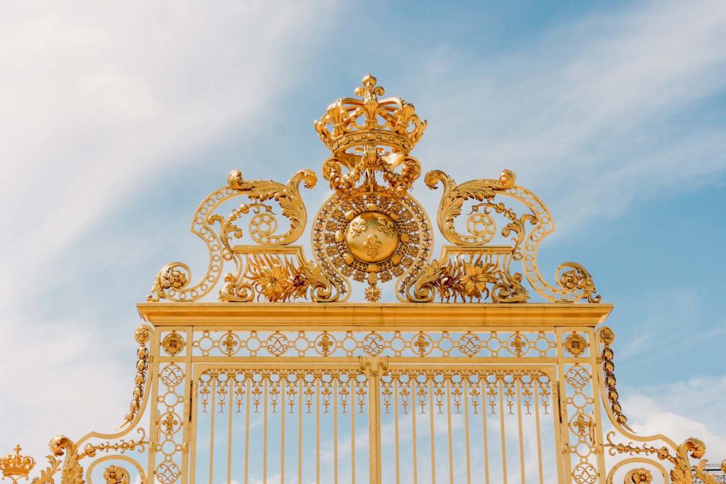 Palace of Versailles golden gate, Paris Photography