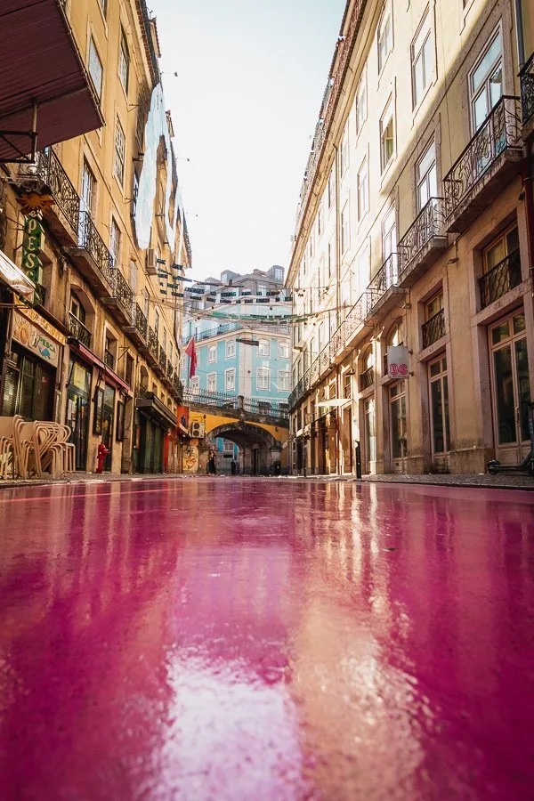 Pink Street Lisbon, Rua Nova do Carvalho, Portugal
