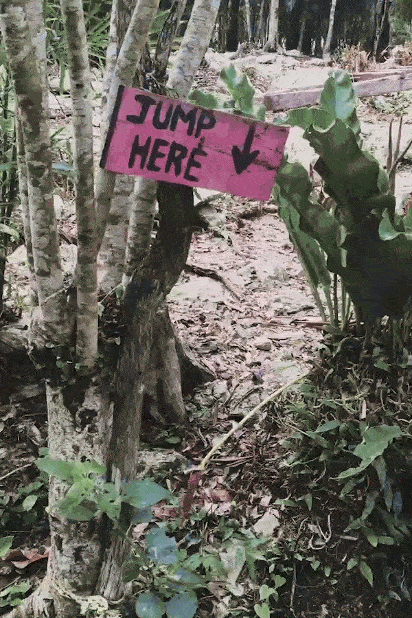cenote calavera jump in hole