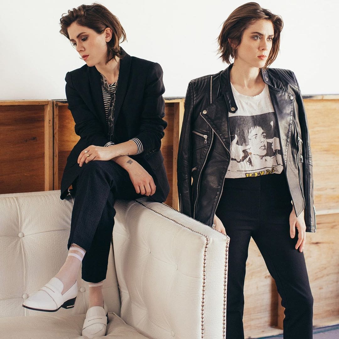 Lesbian band with lesbian artists Tegan and Sara