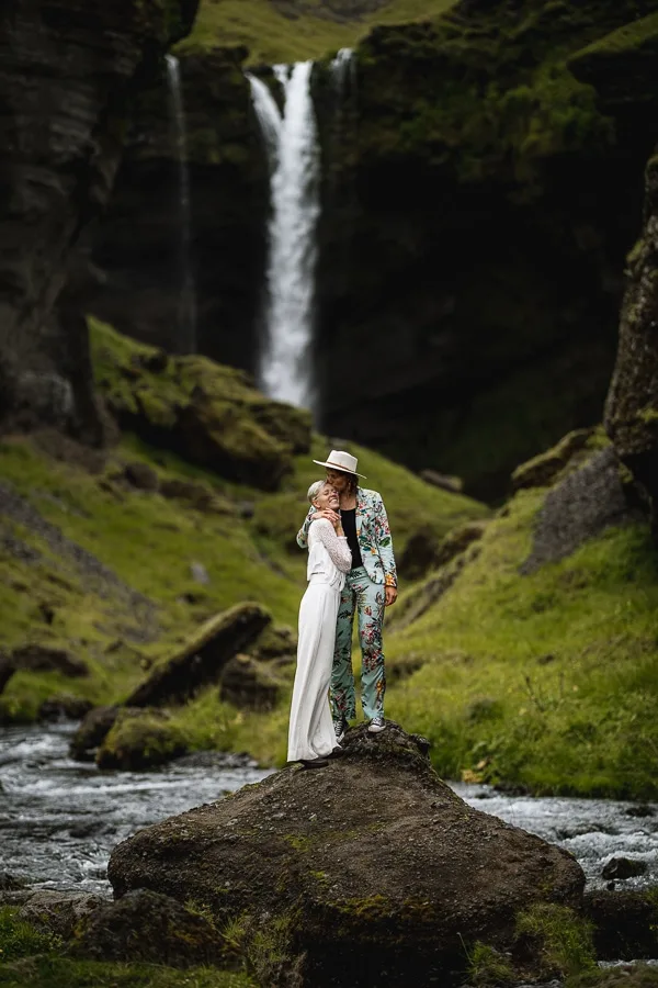 Lesbian Couple Iceland Honeymoon