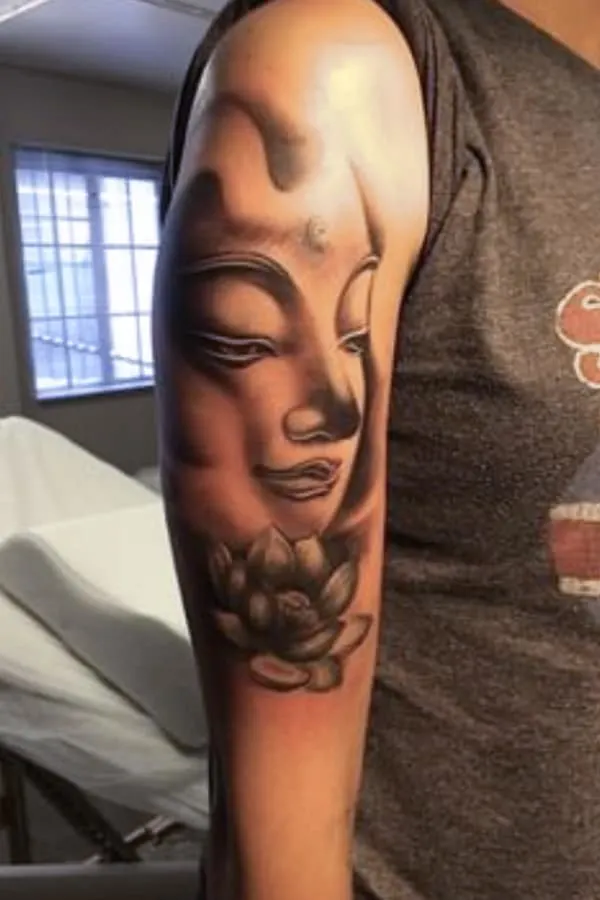 Buddha Tattoo Self Love Tattoo Dark Skin Sade Giliberti by Ethel Laka