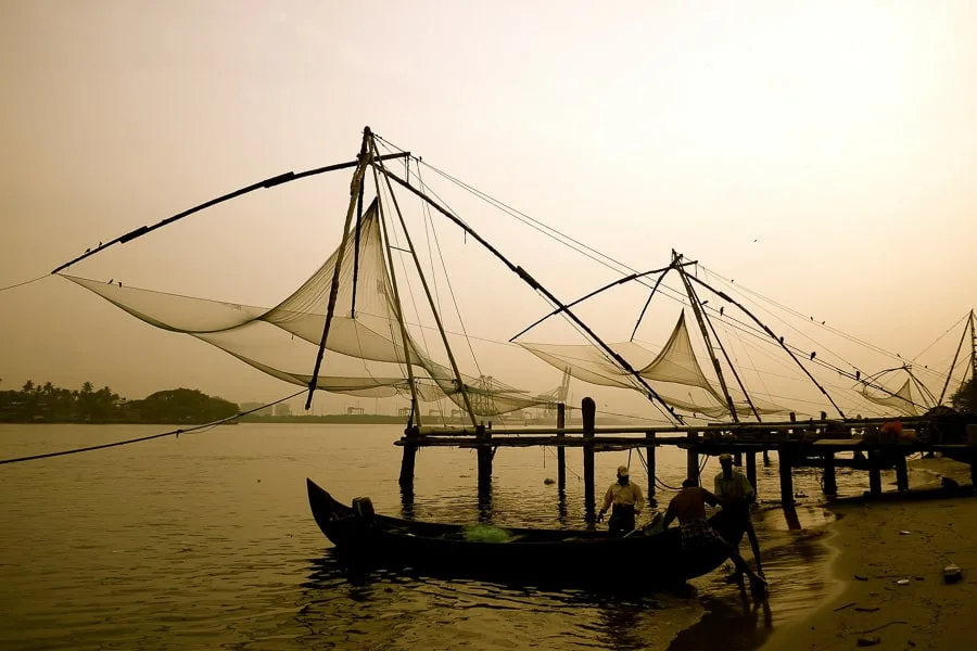 Kochi port Chinese fishing nets