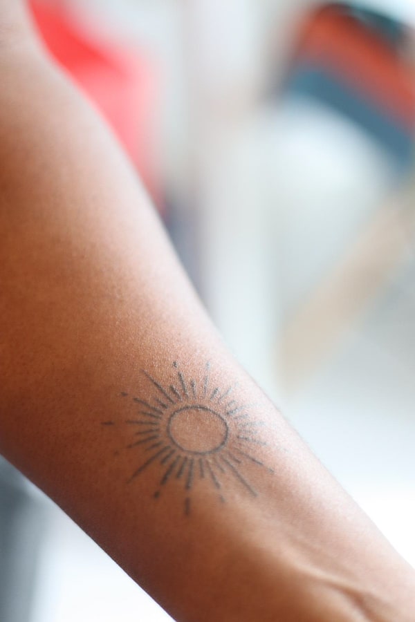 Sun Tattoo Matching Tattoo Black Skin Aisha by Jezzink