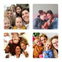 lesbische moeders lesbisch stel met kinderen