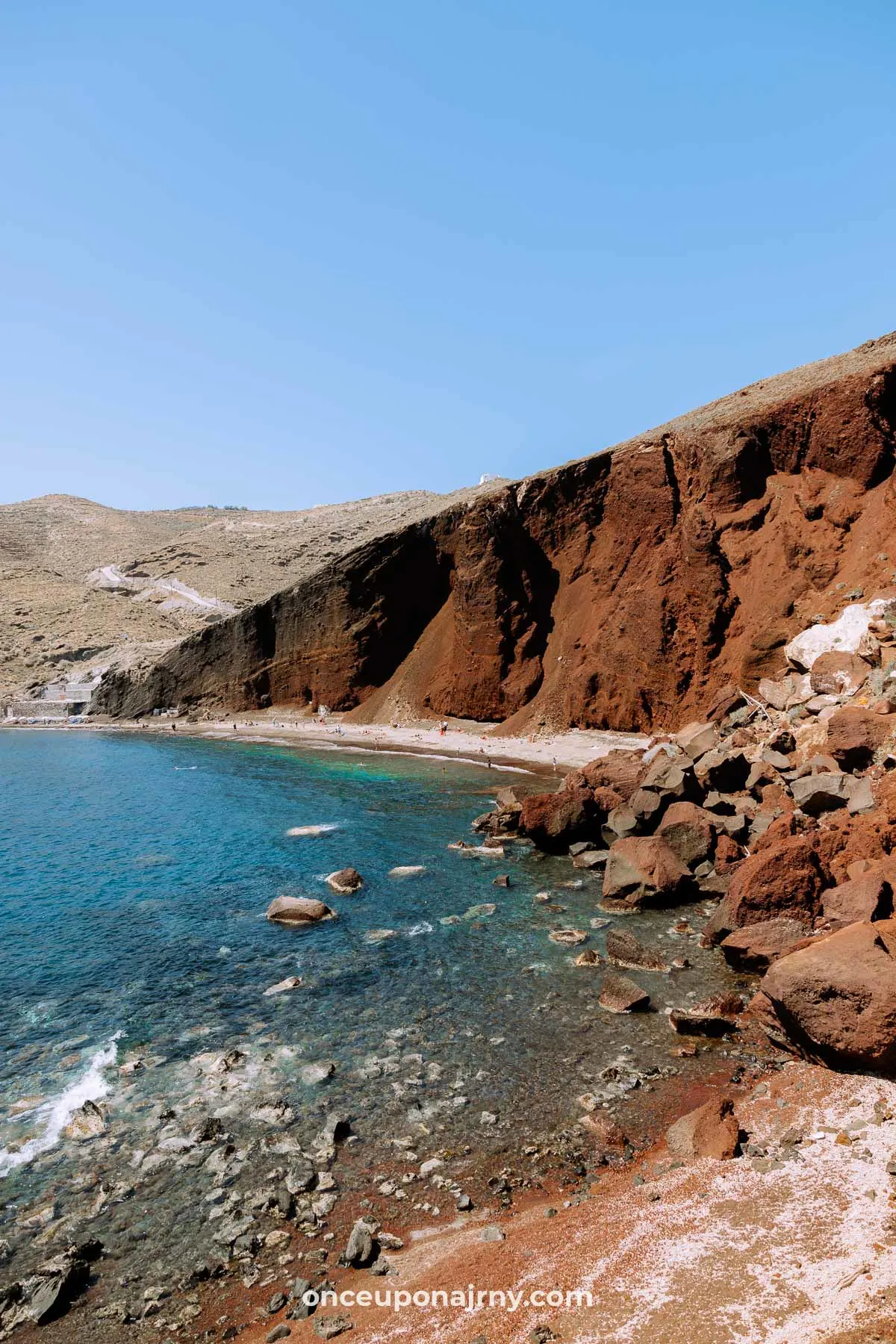 Akrotiri Red Beach Santorini itinerary