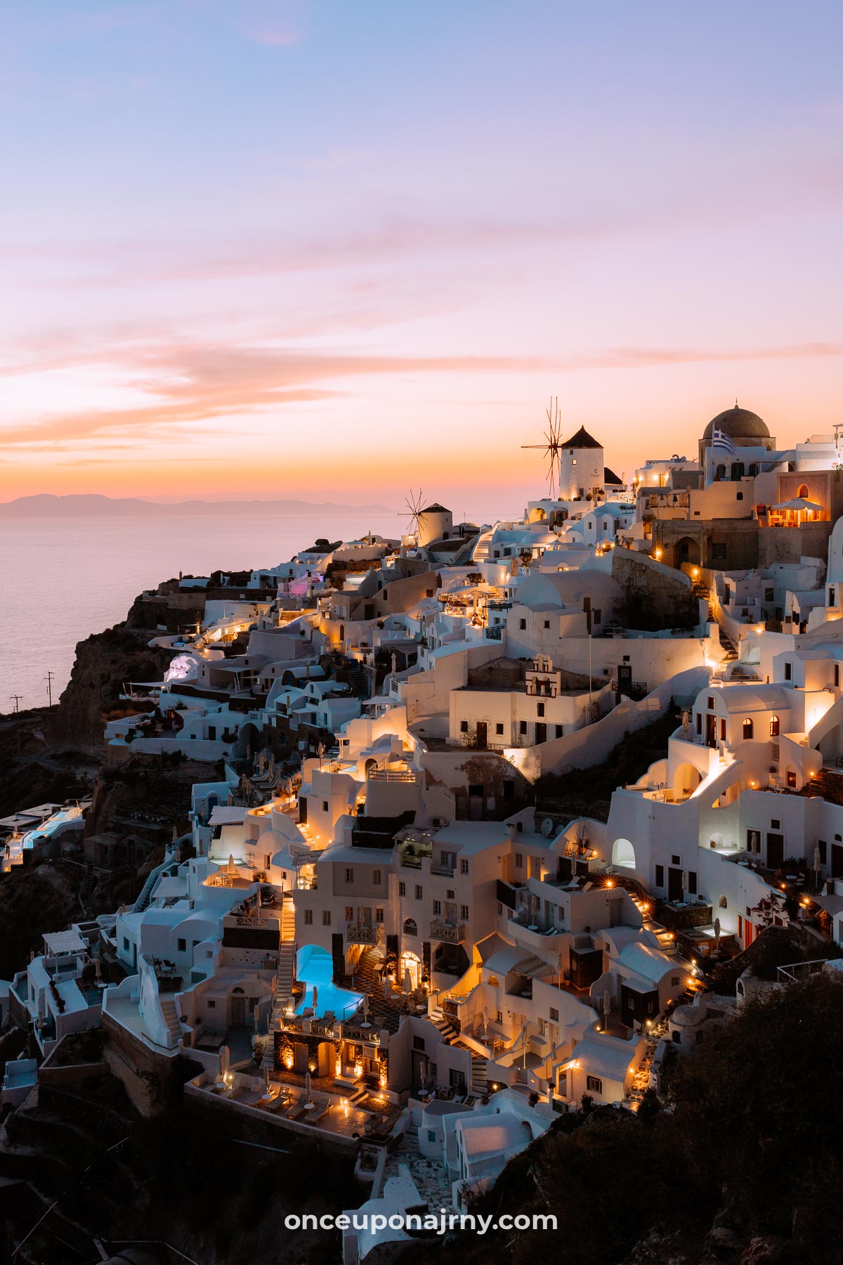 santorini greece sunrise