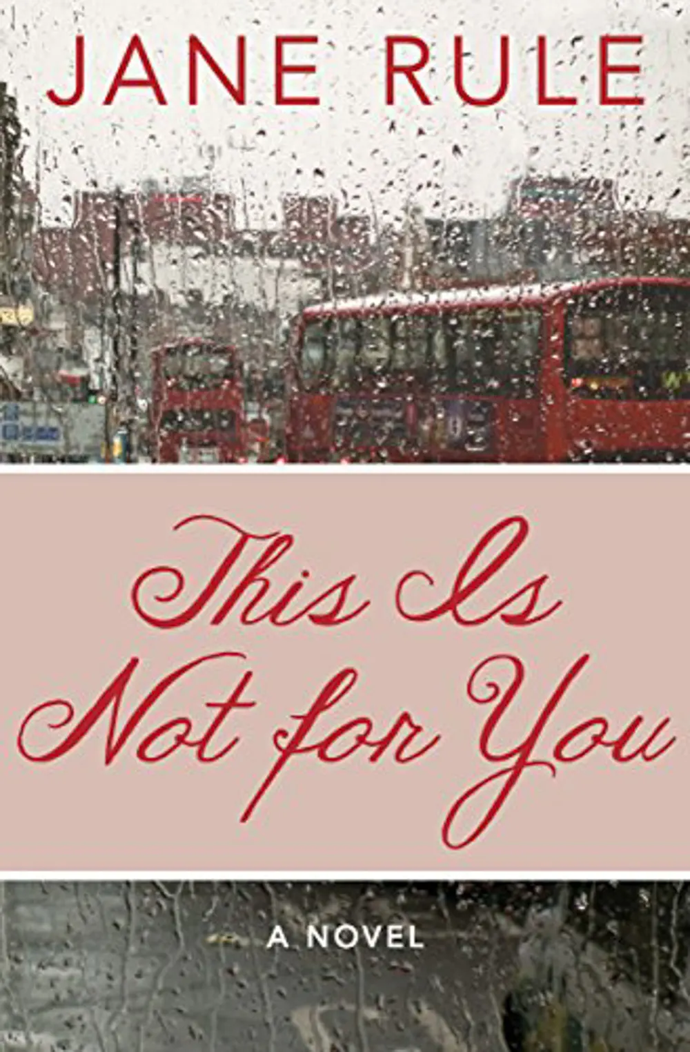 This is Not For You by Jane Rule