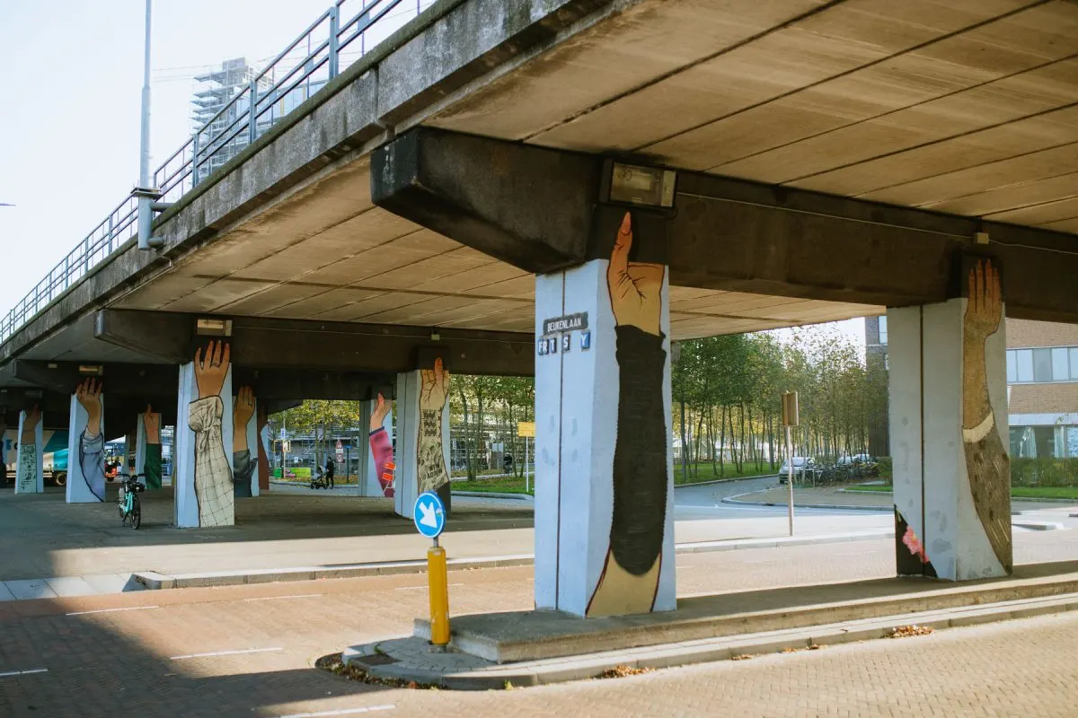 Hands street art Strijp S Eindhoven