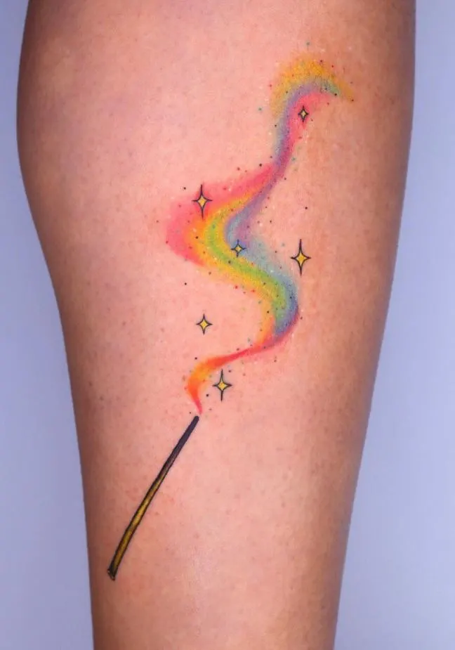 Magic Tatto Rainbow Wand @shiratwig
