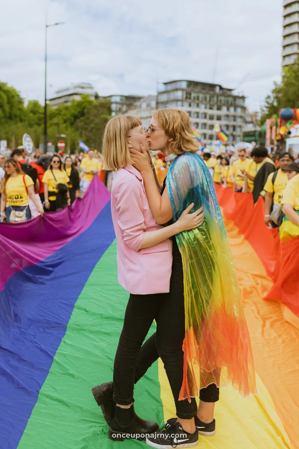 Pride in London lesbian couple