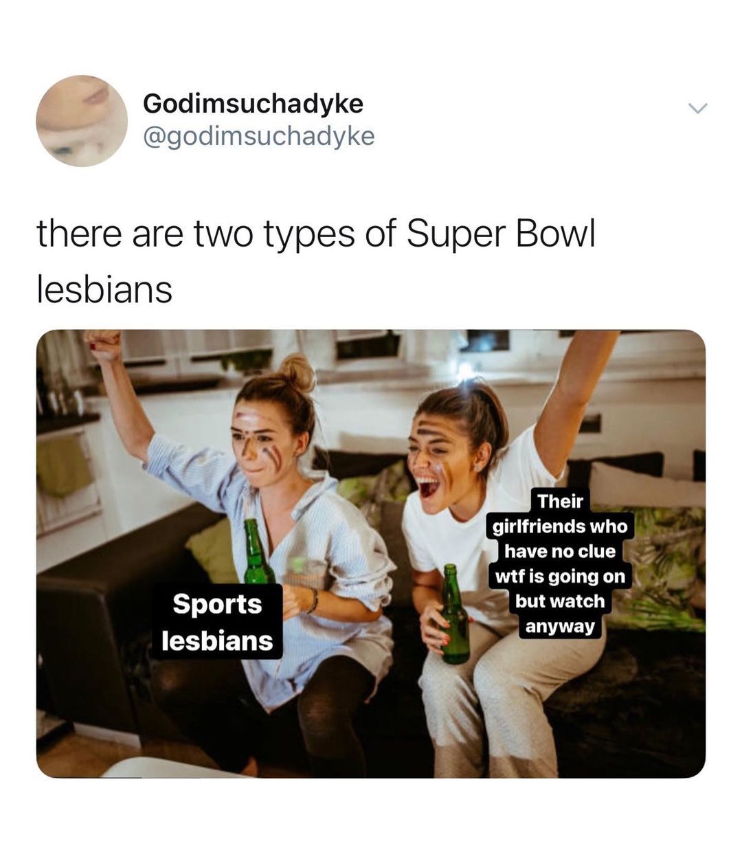 Super bowl lesbians meme