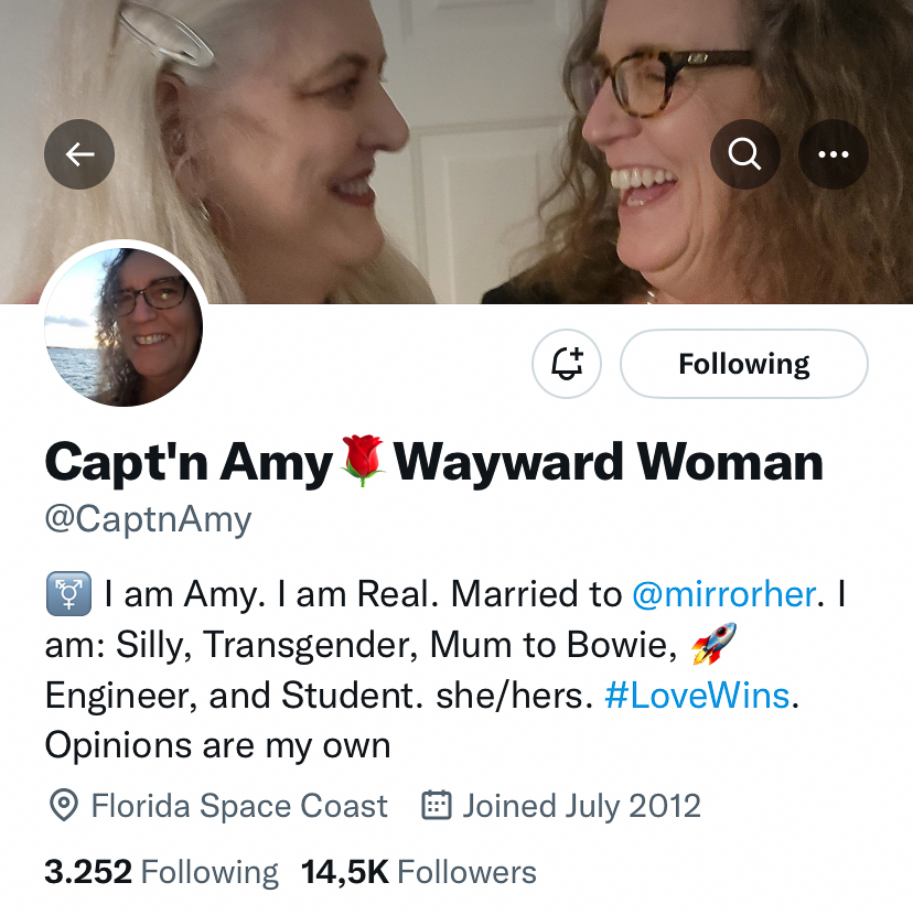 Capt'n Amy Wayward Woman @CaptnAmy