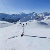 snowboarding in ischgl