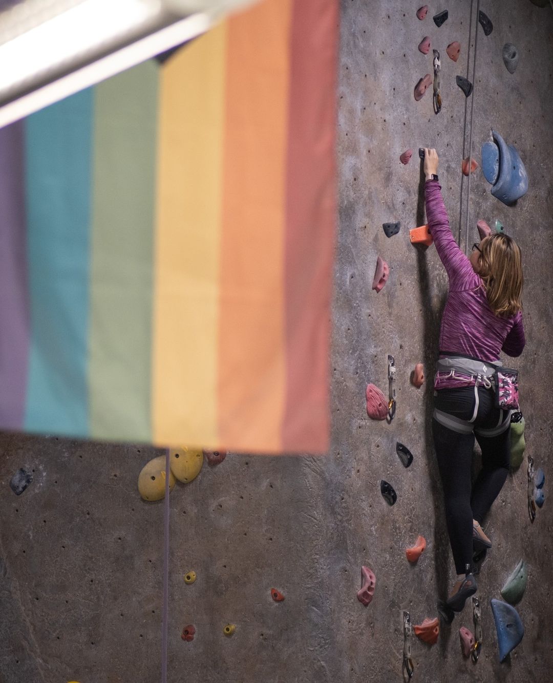 Queer Climbing Social at Boulders Climbing Gym photo by @crdxdsp