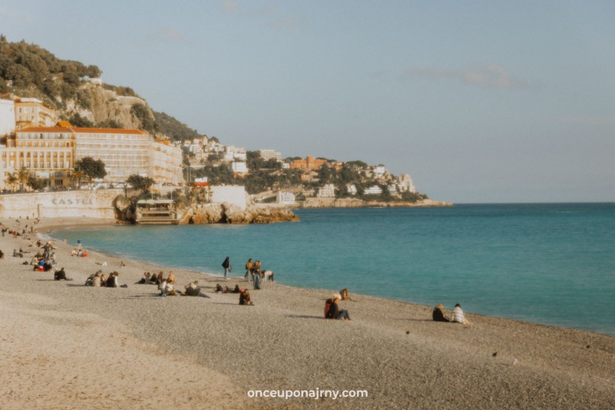 Nice France promenade des anglais beach